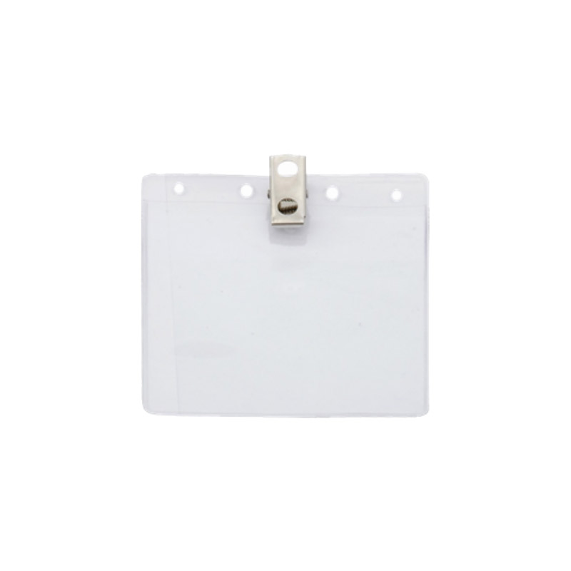 2.25" x 3.5" Horizontal Vinyl Badge Holder Clip Badge Boss